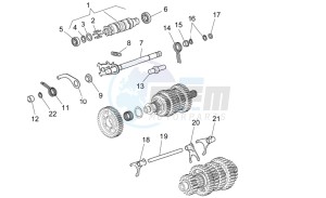 1200 Sport 8V drawing Gear box selector