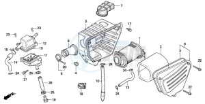 CM125C drawing AIR CLEANER (2)