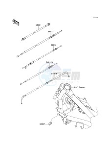 EX250 J [NINJA 250R] (J8F-J9FA) J9F drawing CABLES