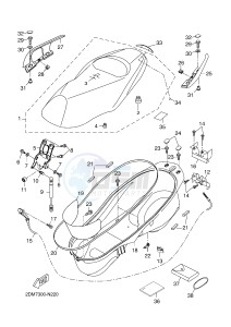 YP125RA (ABS) X-MAX 125 ABS (2DMG 2DMG) drawing SEAT