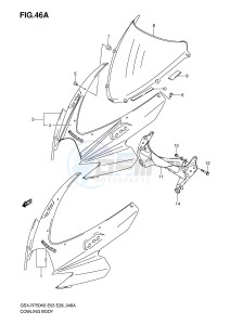 GSX-R750 (E3-E28) drawing COWLING BODY (MODEL K7)