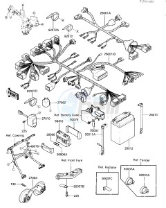 ZG 1000 A [CONCOURS] (A1-A3) [CONCOURS] drawing CHASSIS ELECTRICAL EQUIPMENT