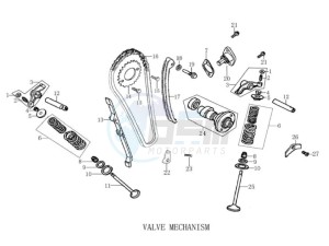 STX 150 drawing Valve - camshaft