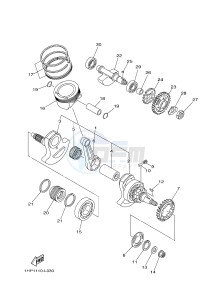 YFM700FWA YFM7FGD GRIZZLY 700 (1ND7) drawing CRANKSHAFT & PISTON