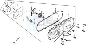 JOYRIDE 125 drawing CRANKCASE COVER LEFT