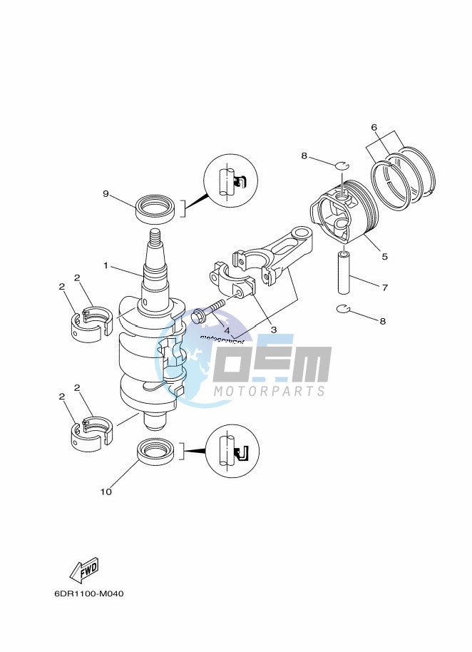 CRANKSHAFT--PISTON