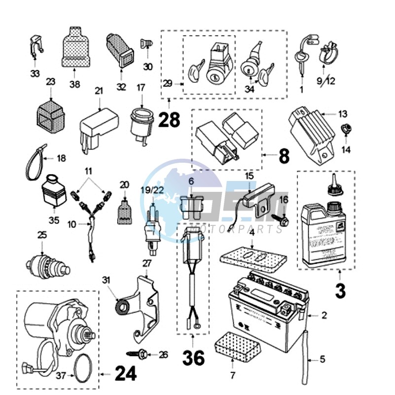 ELECTRIC PART WITHOUT PICKUP