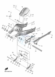 NIKEN MXT850 (BD5F) drawing REAR ARM