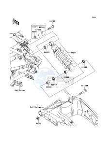 VERSYS KLE650A8F GB XX (EU ME A(FRICA) drawing Suspension/Shock Absorber