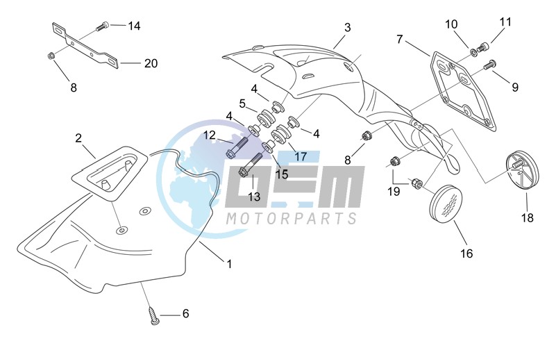 Rear body III - Mudguard