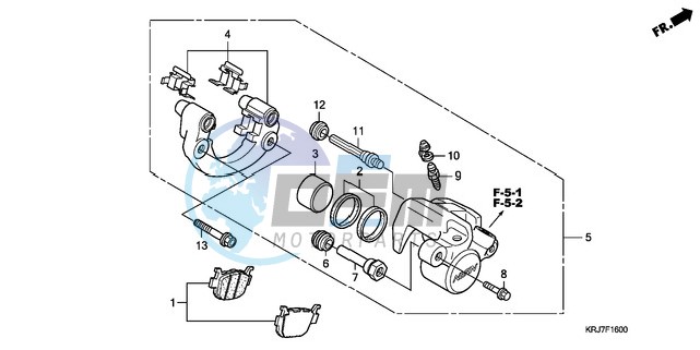 REAR BRAKE CALIPER