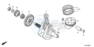 CBR250RB drawing CRANKSHAFT/ PI STON