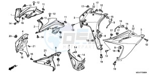 CBR600FC drawing LOWER COWL