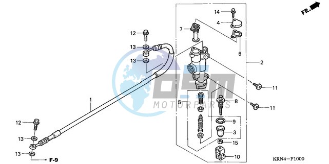 RR. BRAKE MASTER CYLINDER