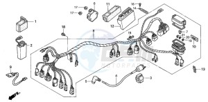 TRX350FE FOURTRAX 350 4X4ES drawing WIRE HARNESS