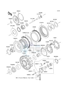 VN 1600 D [VULCAN 1600 NOMAD] (D6F-D8FA) D7FA drawing CLUTCH