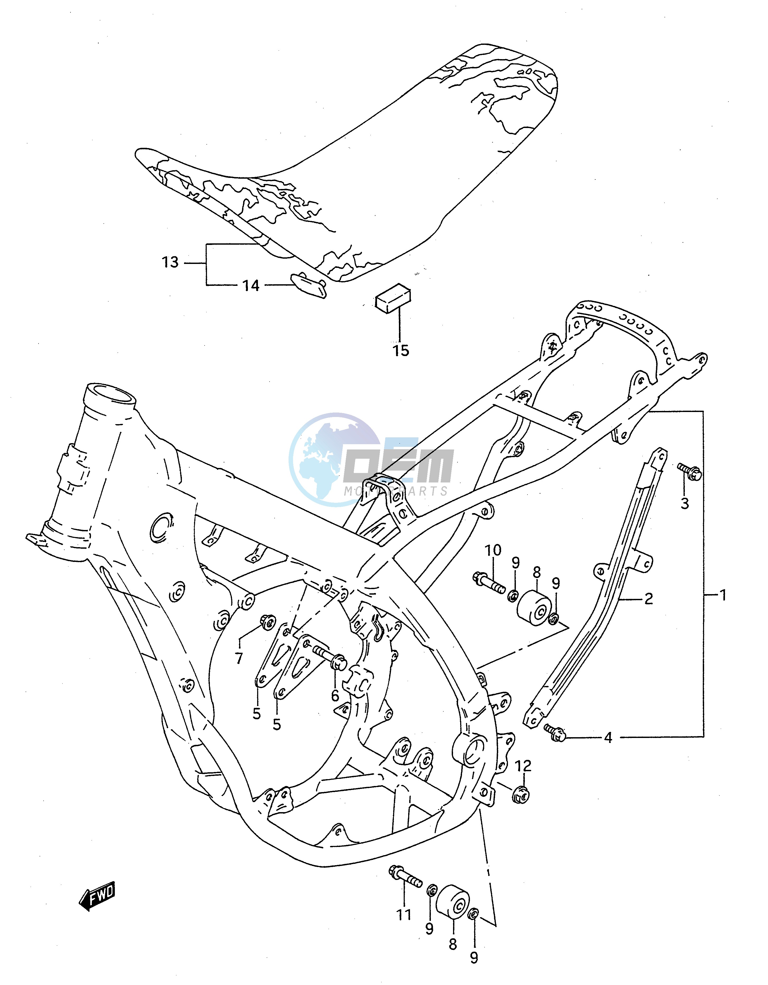 FRAME - SEAT (MODEL N P)