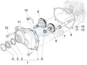 X7 125 ie Euro 3 drawing Reduction unit