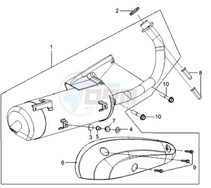 MIO 50 drawing EXHAUST