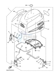 F225TXR drawing FAIRING-UPPER