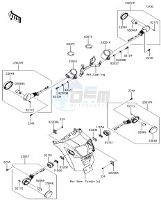 VULCAN S ABS EN650EHF XX (EU ME A(FRICA) drawing Turn Signals