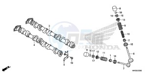 CBR1000RAG CBR1000 - Fireblade ABS Europe Direct - (ED) drawing CAMSHAFT/ VALVE