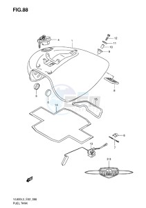 VL800 INTRUDER EU drawing FUEL TANK