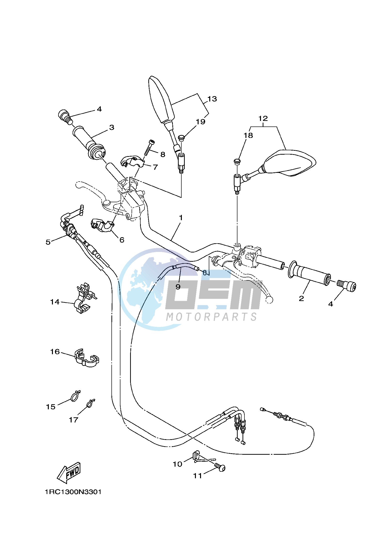 STEERING HANDLE & CABLE