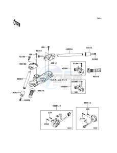 ZZR1400_ABS ZX1400D9F FR GB XX (EU ME A(FRICA) drawing Handlebar