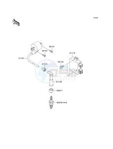 KLX 250 H [KLX250S] (H6F-H7F) H7F drawing IGNITION SYSTEM