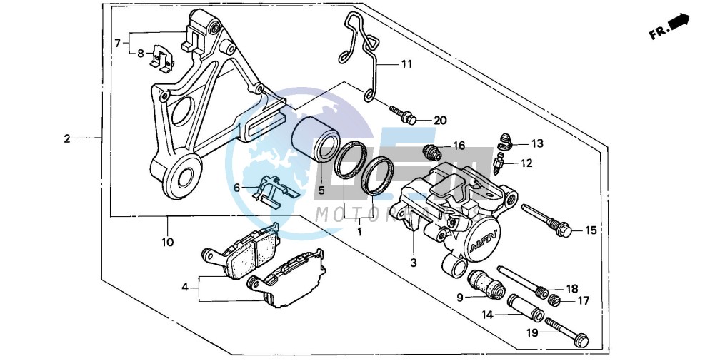 REAR BRAKE CALIPER