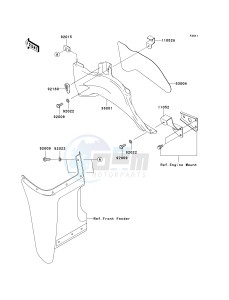 KVF 360 A [PARAIRIE 360 4X4] (A1-A3) PRAIRIE 360 4X4] drawing SIDE COVERS