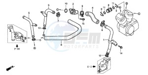 VT1100C3 drawing WATER PIPE