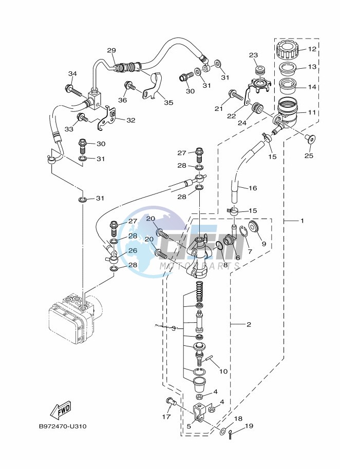 REAR MASTER CYLINDER