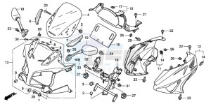 CBF600N drawing COWL (CBF600S8/SA8)