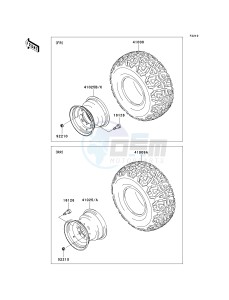 KAF 400 A [MULE 610 4X4] (A6F-AF) A8F drawing WHEELS_TIRES