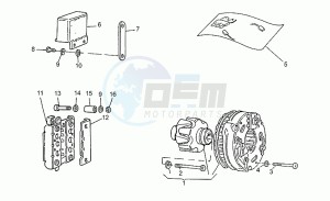 V 65 650 Polizia - PA NuovoTipo Polizia/PA NuovoTipo drawing Bosch alternator-regulator