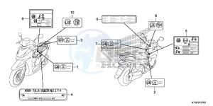 SH300D SH300i UK - (E) drawing CAUTION LABEL