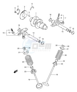 LT-F400 (P3-P28) drawing CAMSHAFT - VALVE