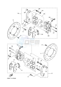 YXE700ES YXE70WPSG WOLVERINE R (BN54) drawing FRONT BRAKE CALIPER