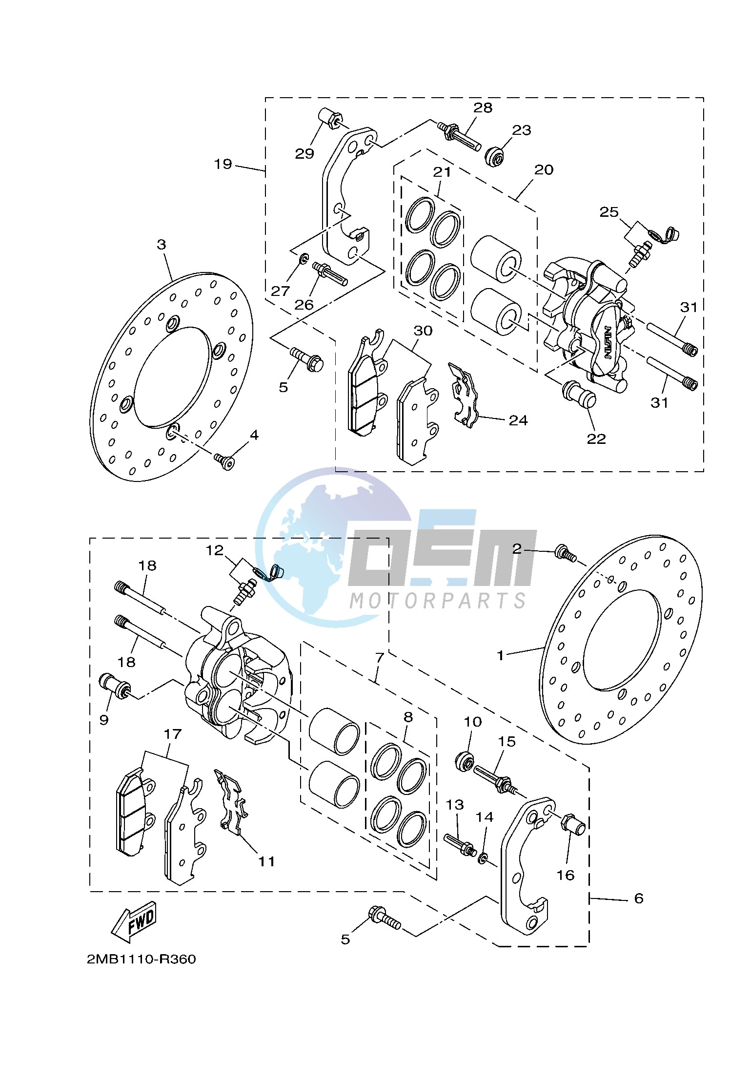 FRONT BRAKE CALIPER