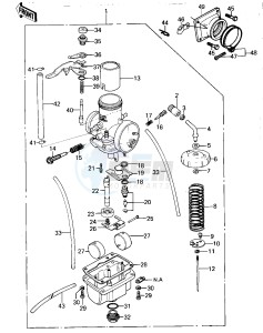 KDX 420 B [KDX420] (B1) [KDX420] drawing CARBURETOR