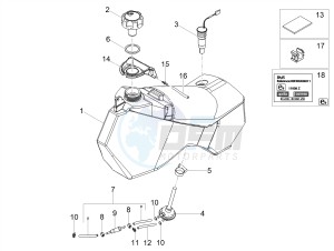 SX 50 FACTORY E4 (EMEA) drawing Fuel tank