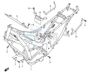 GSX600F (E2) Katana drawing FRAME