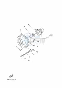 YFM450FWBD KODIAK 450 EPS (BEY2) drawing HEADLIGHT