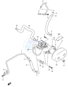 VL800 (E2) VOLUSIA drawing SECOND AIR (MODEL K1 K2 K3 K4)