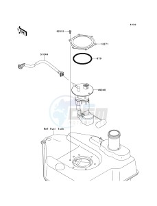 KVF 750 E [BRUTE FORCE 750 4X4I NRA OUTDOORS] (E8F-E9FA) E9F drawing FUEL PUMP