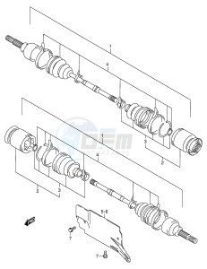 LT-A500F (E3-E28) drawing FRONT DRIVE SHAFT