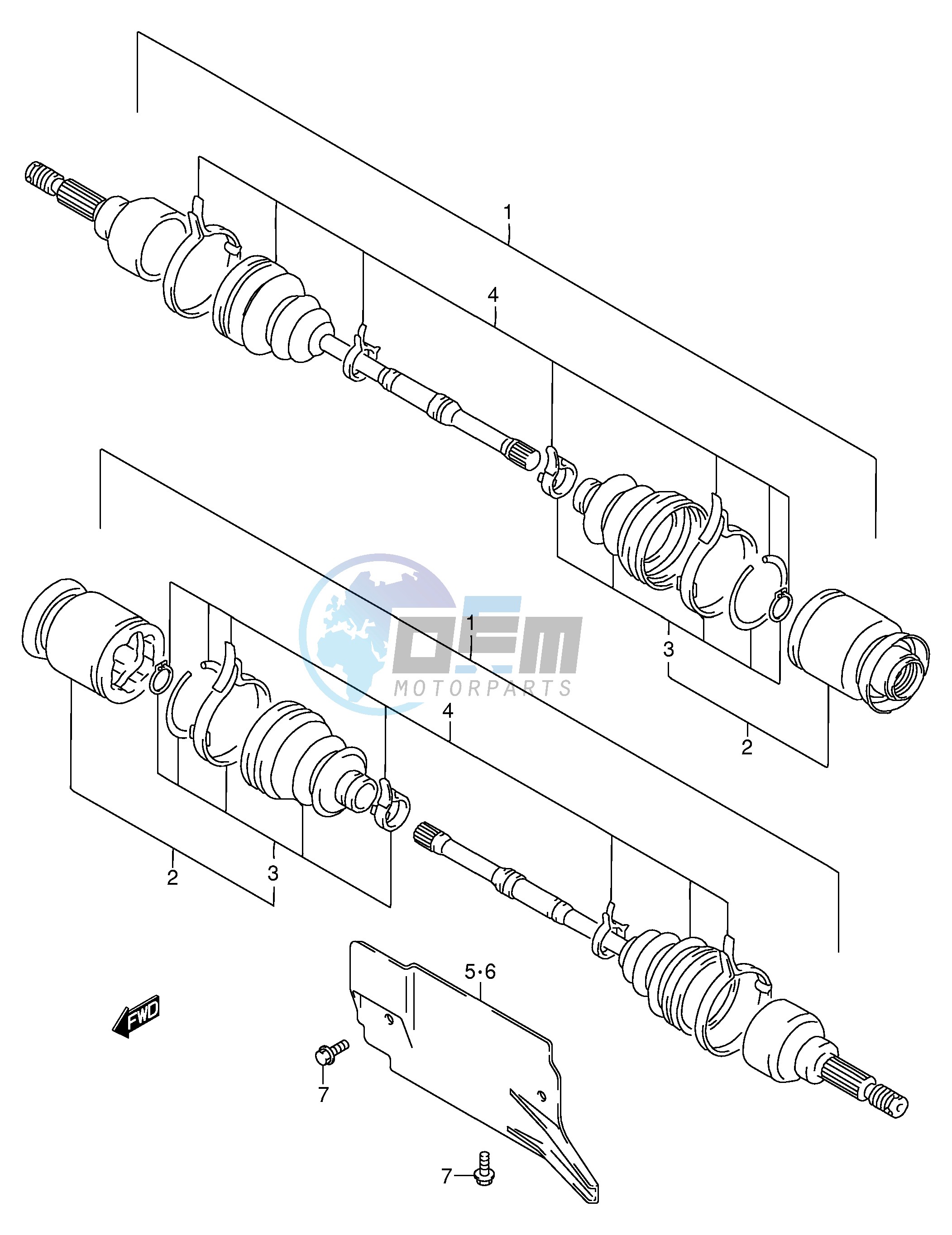 FRONT DRIVE SHAFT