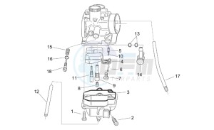 Mojito custom 50 2t (eng. aprilia) drawing Carburettor II